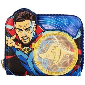 Loungefly Marvel Dr Strange Multiverse Of Madness Zip Around Wallet NWT